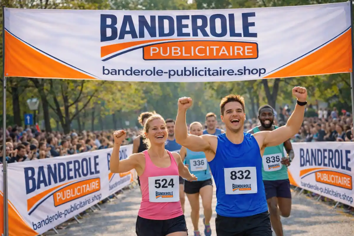 Banderole publicitaire sur mesure en France pour communication extérieure professionnelle