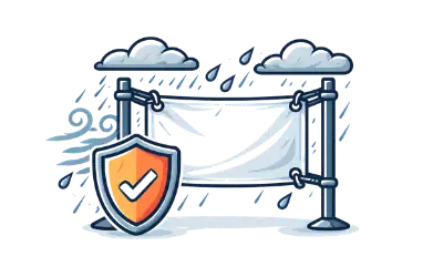 Bâche publicitaire PVC épaisse résistante aux intempéries